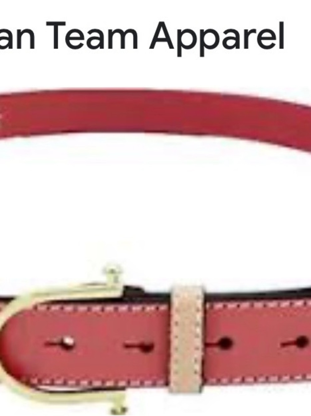 Lilo Women's Pink Leather Equestrian Stirrup Belt with Gold Horseshoe Buckle - Picture 6 of 6